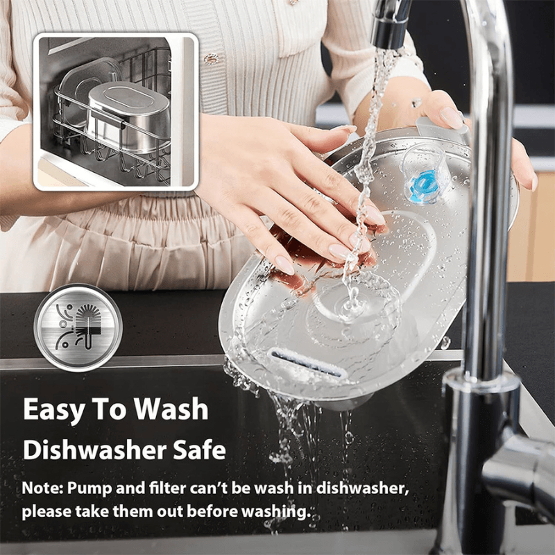 PawSerenity™ Calming Stainless Steel Automatic Water Fountain