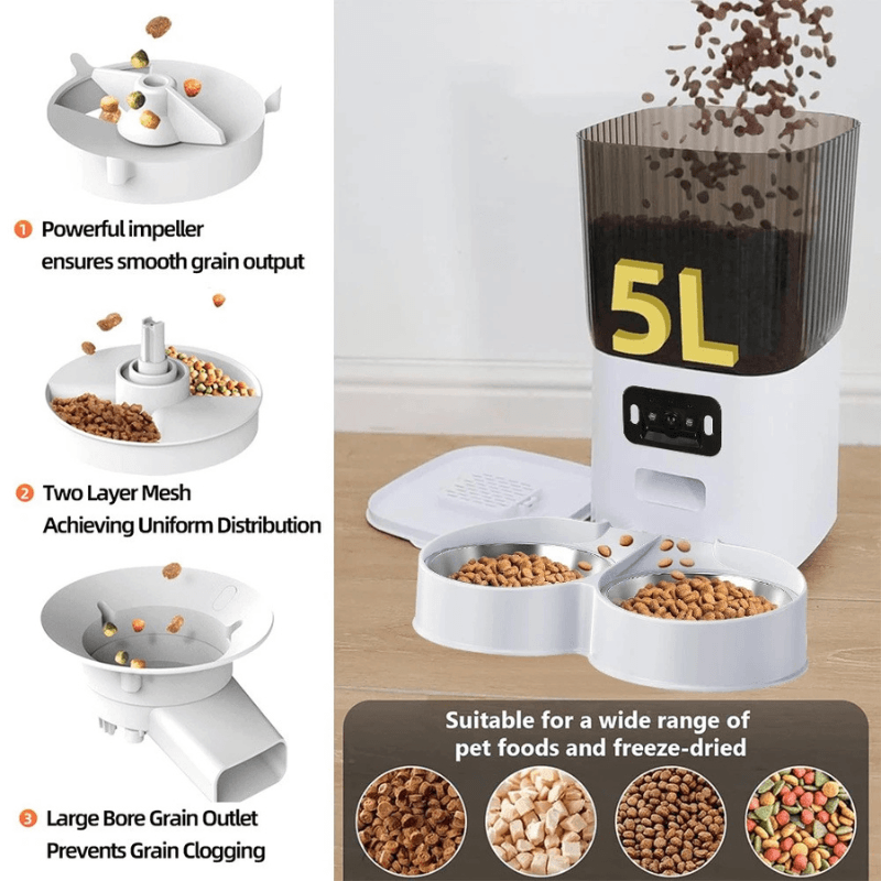 PawSerenity™ Premium Automatic Pet Feeder with HD Camera